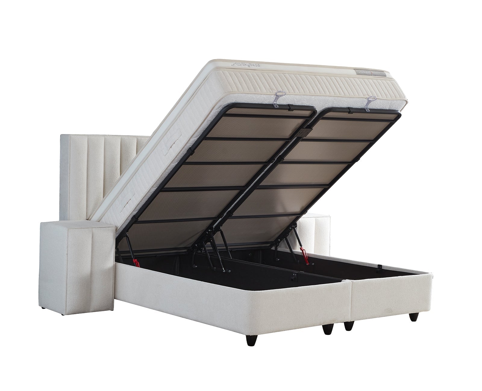 BSS WOOLLYBEDD | Ensemble de lit à sommier tapissier