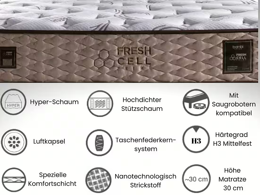 Bambi | Freshcell Prime | Sommier tapissier H3