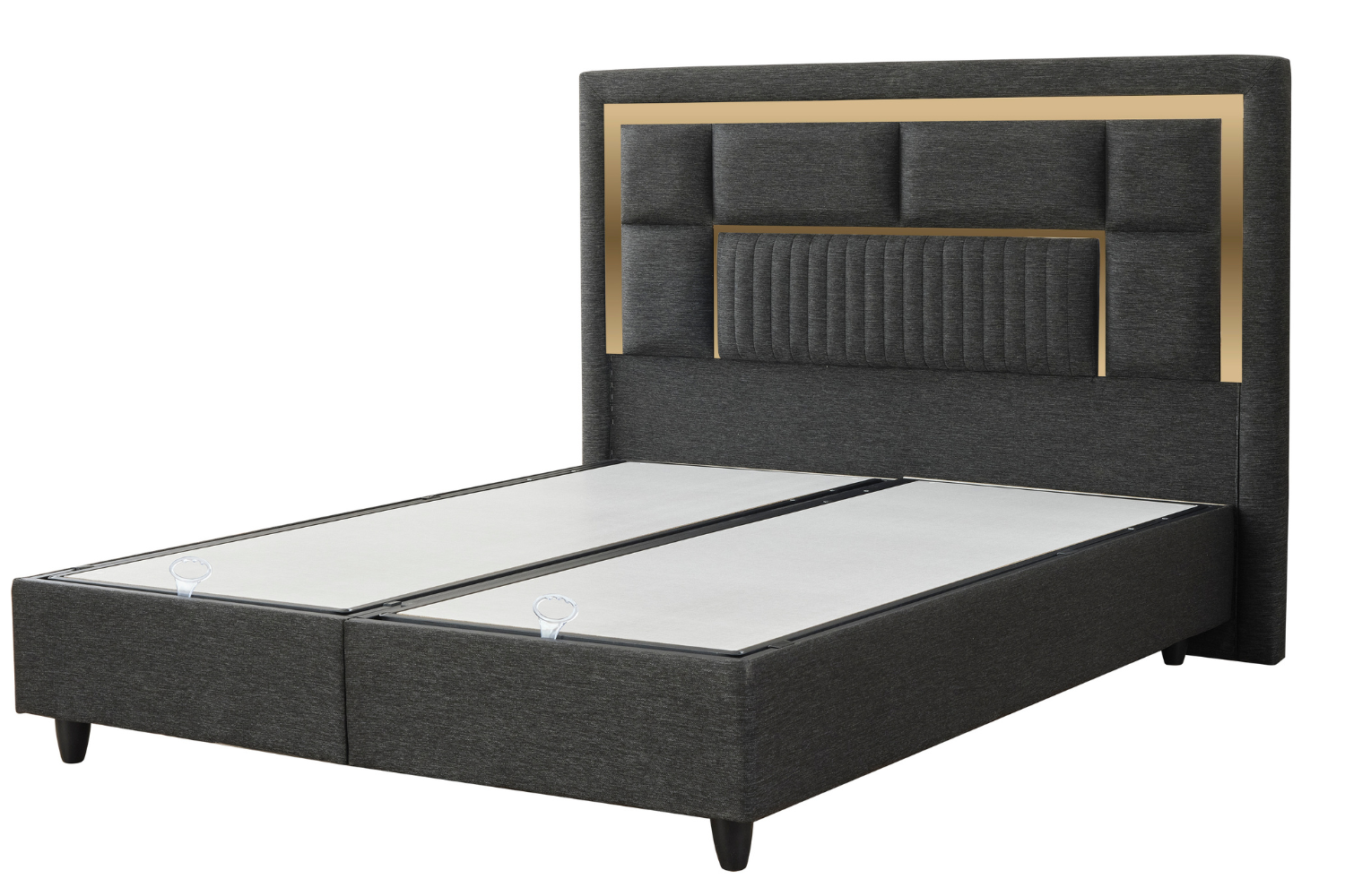 Ensemble de lit BSS Milano avec sommier et tête de lit | Matelas H3