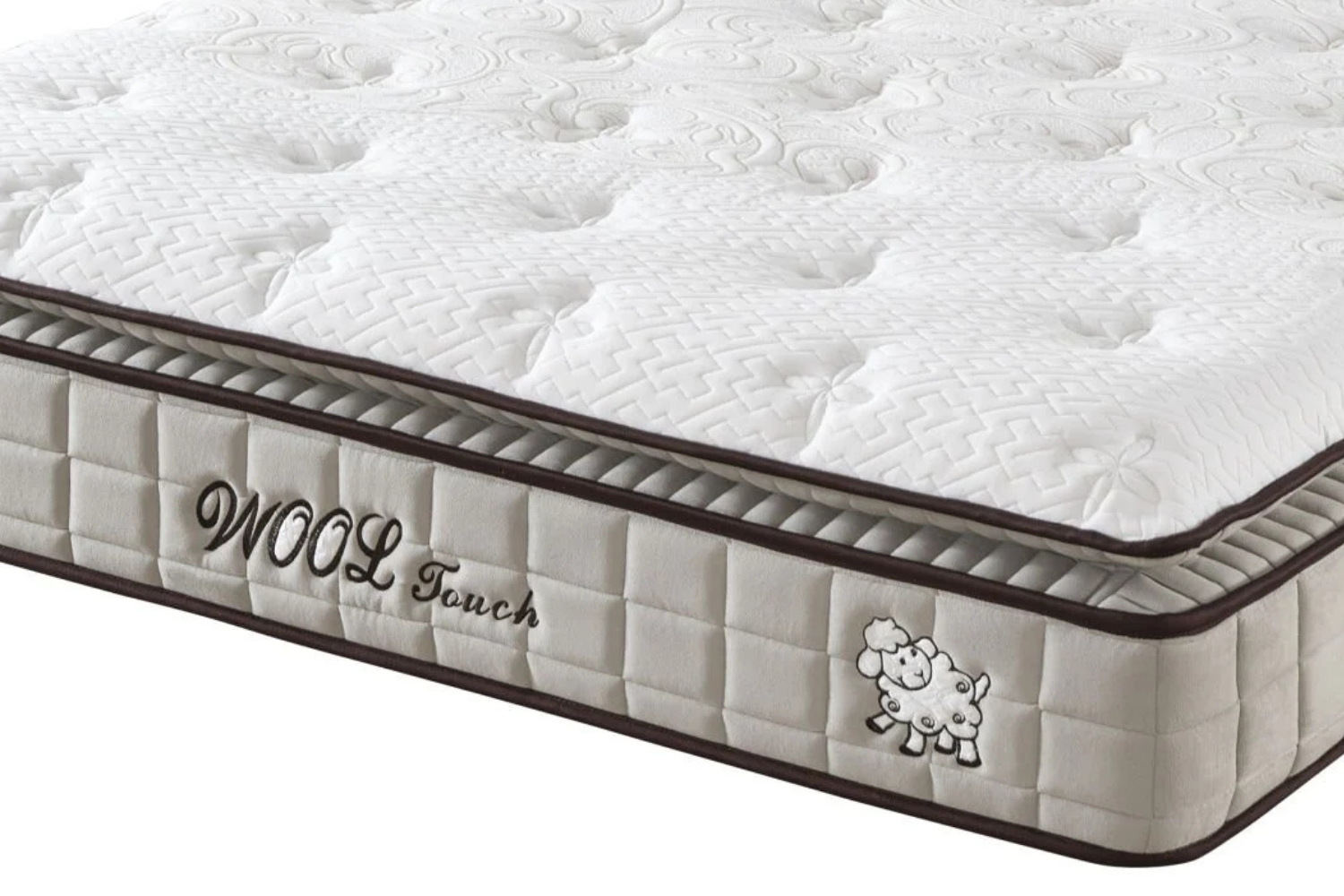 Ensemble de lit sommier BSS BEDDING WOOL TOUCH | Matelas H2/H3