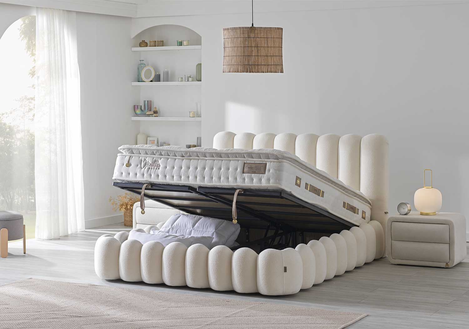 Vanille | Ensemble de lit à sommier