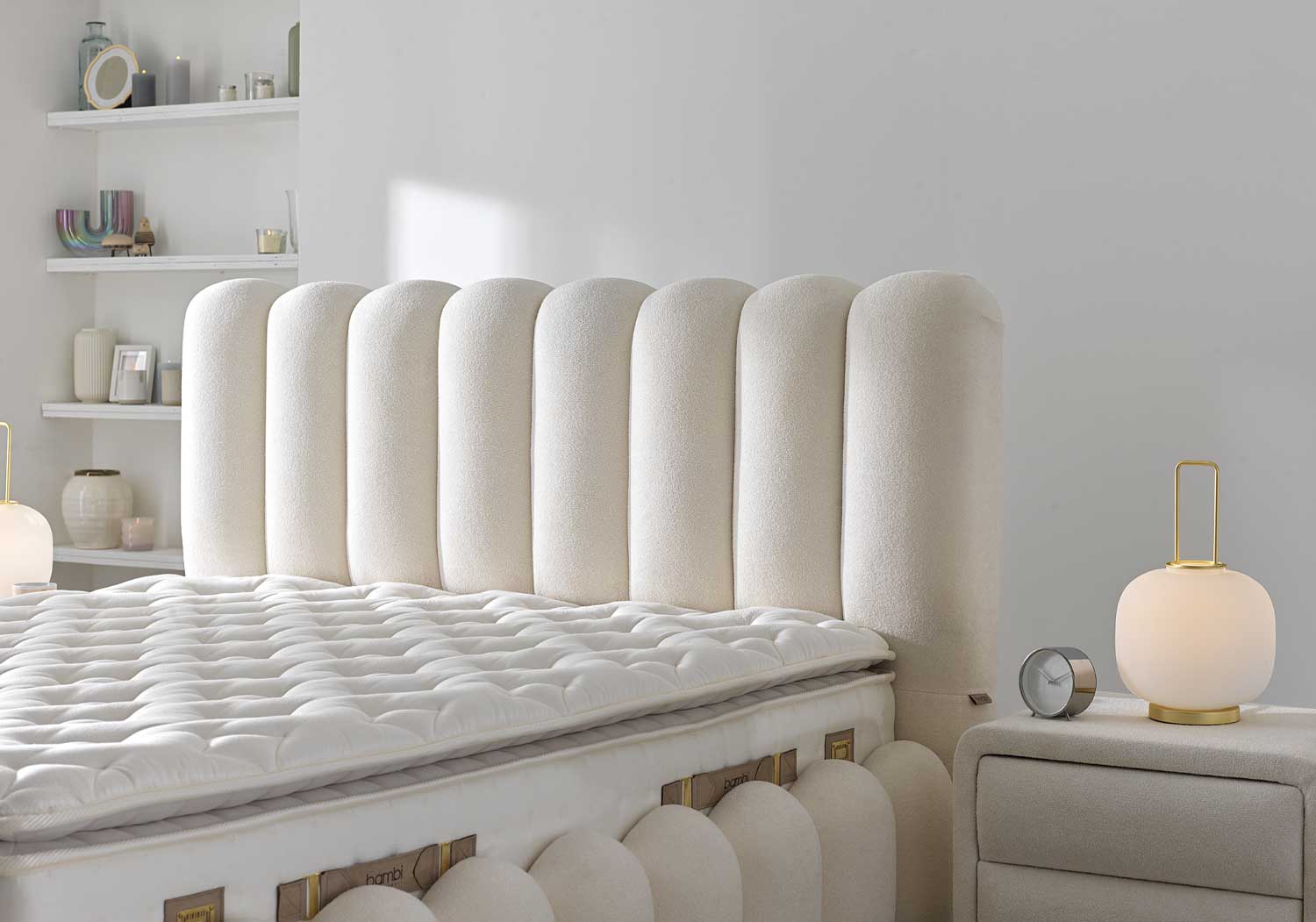 Vanille | Ensemble de lit à sommier