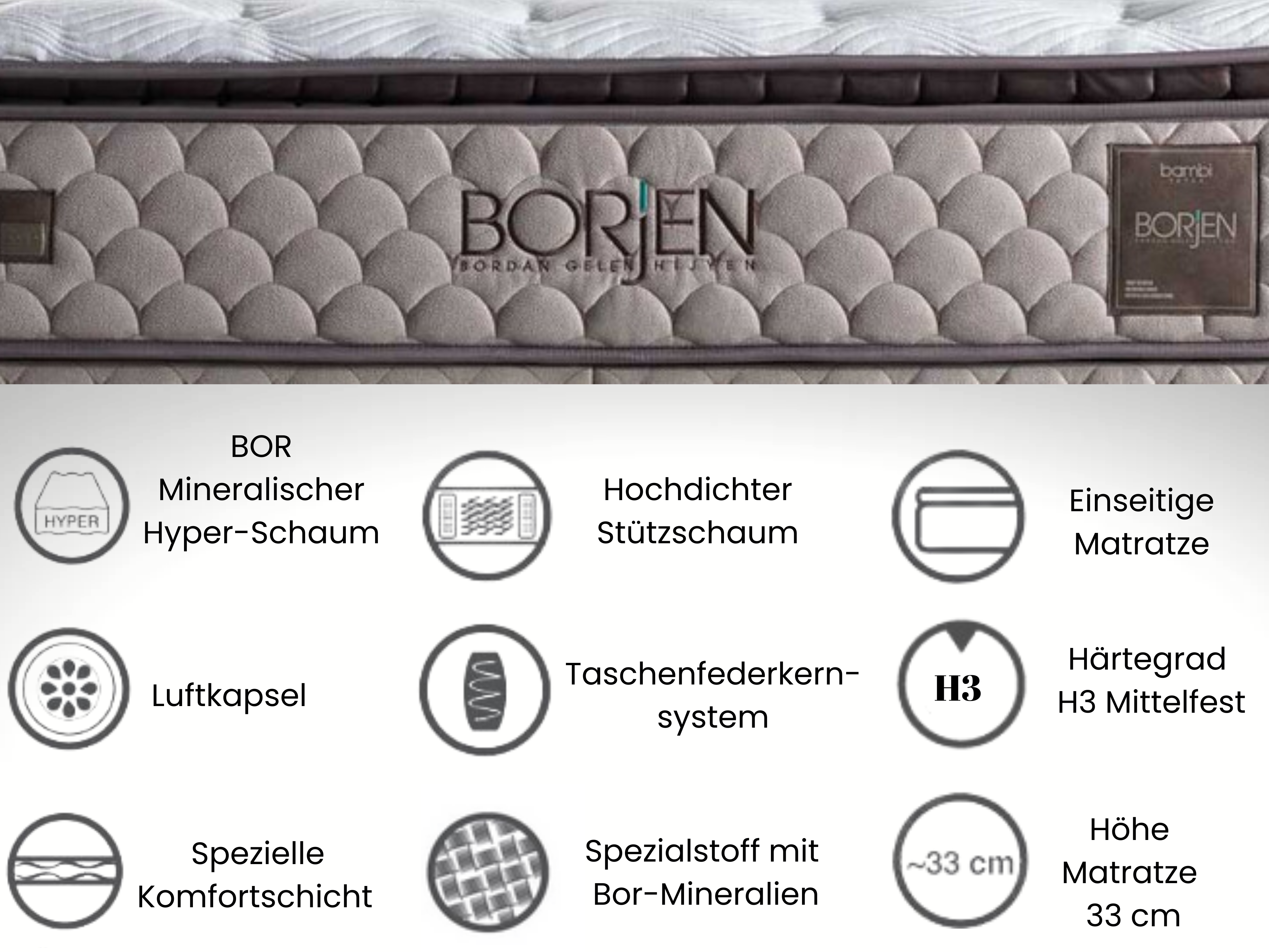 Bambi | Matelas Borjen H3-H4