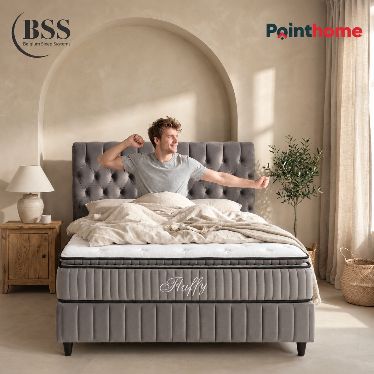 BSS FLUFFY | Ensemble de lit coffre