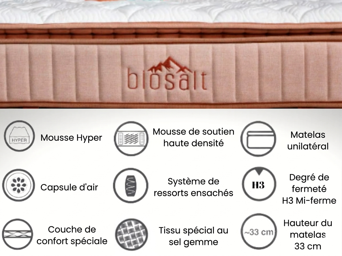 Bambi | Matelas Biosalt H3-H4