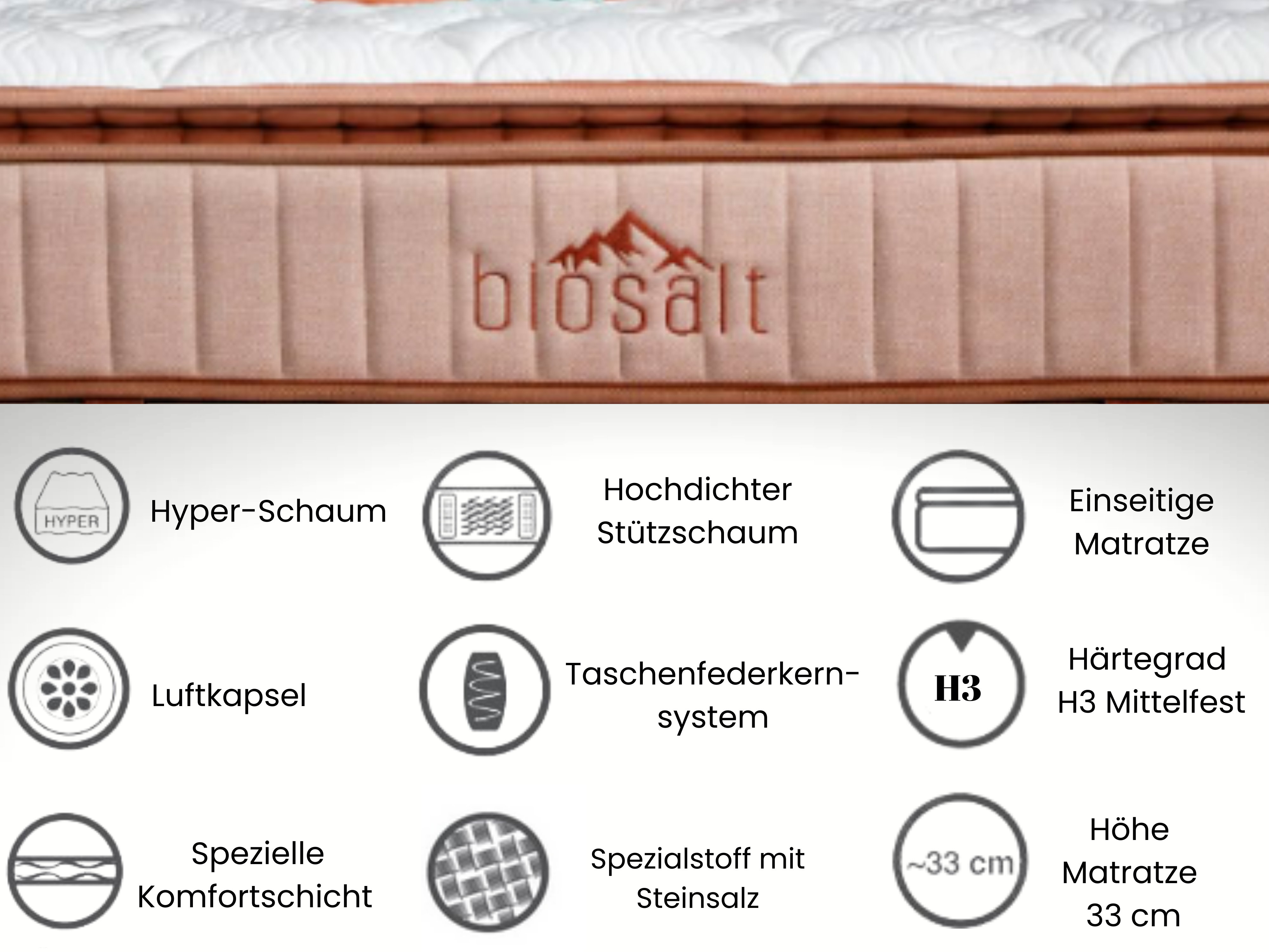 Bambi | Matelas Biosalt H3-H4