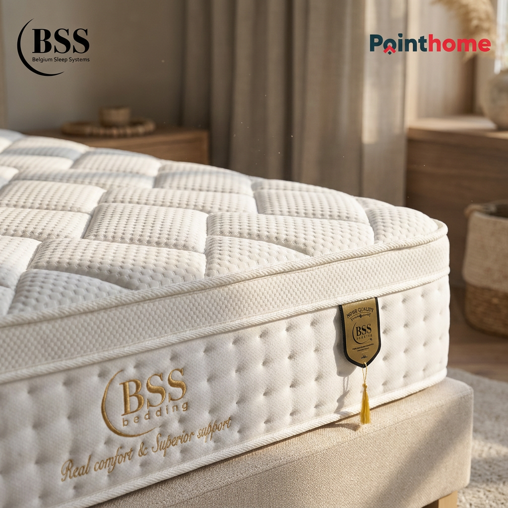 Gros plan du matelassage et du flanc du matelas BSS Sydney