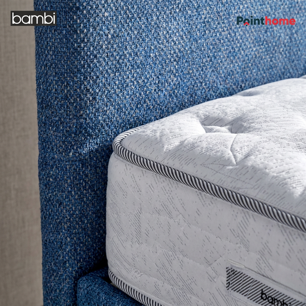 Tissu bleu du sommier coffre Bambi Dozy