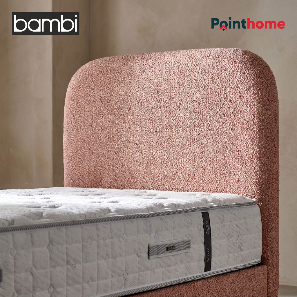 Ensemble lit coffre Bambi Dozy rose – vue d'ensemble