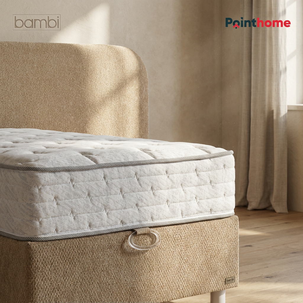 Ouverture du coffre de rangement du lit Bambi Dozy beige