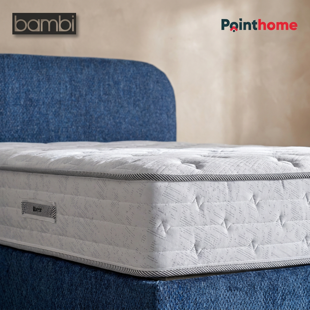 Tête de lit rembourrée bleue de l'ensemble Bambi Dozy