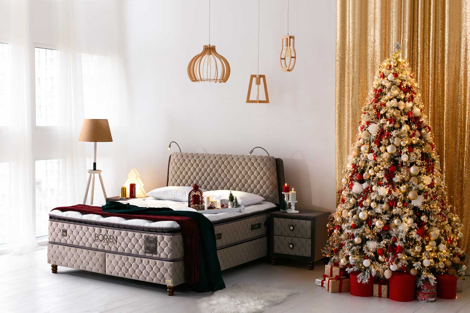 Bambi | Borjen | Ensemble de lit à sommier H3