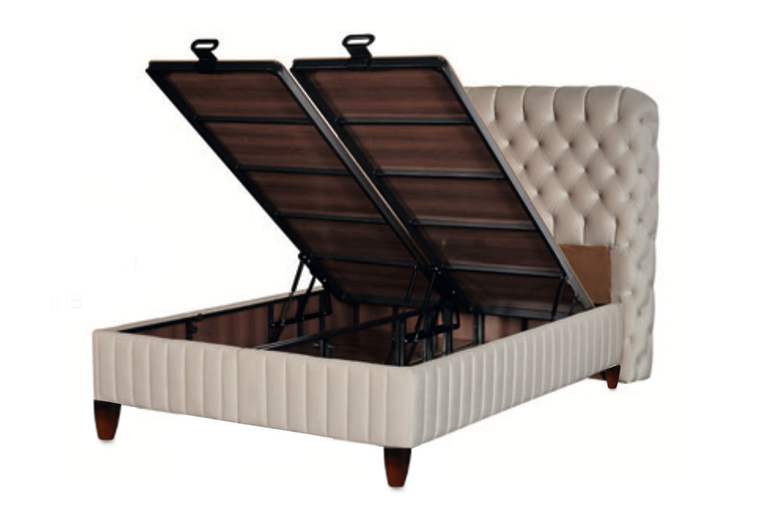 Ensemble de lit BSS FLUFFY avec sommier et tête de lit | Matelas H3