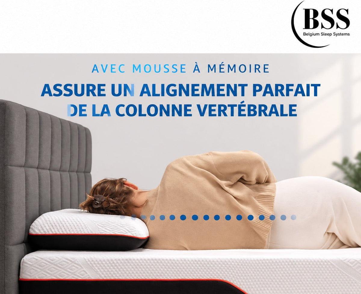 Oreiller MLILY : alignement de la colonne vertébrale pendant le sommeil