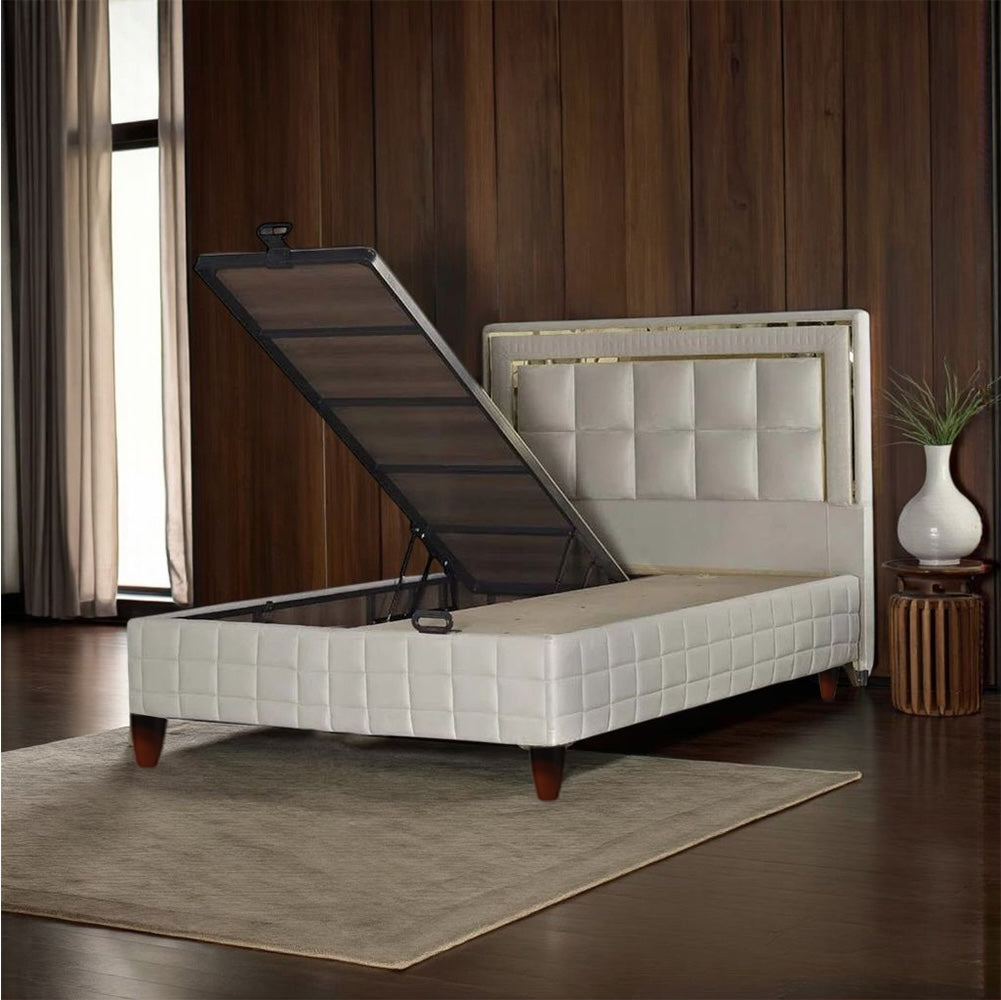 Ensemble de lit sommier BSS BEDDING WOOL TOUCH | Matelas H2/H3